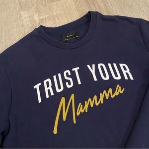 Zara TRUST YOUR MAMA Sweatshirt Women’s Size Medium
